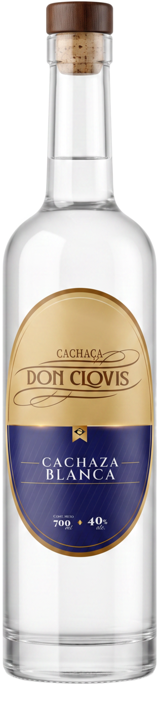 Botella alargada de Don Clovis Cachaza Blanca, 700 ml