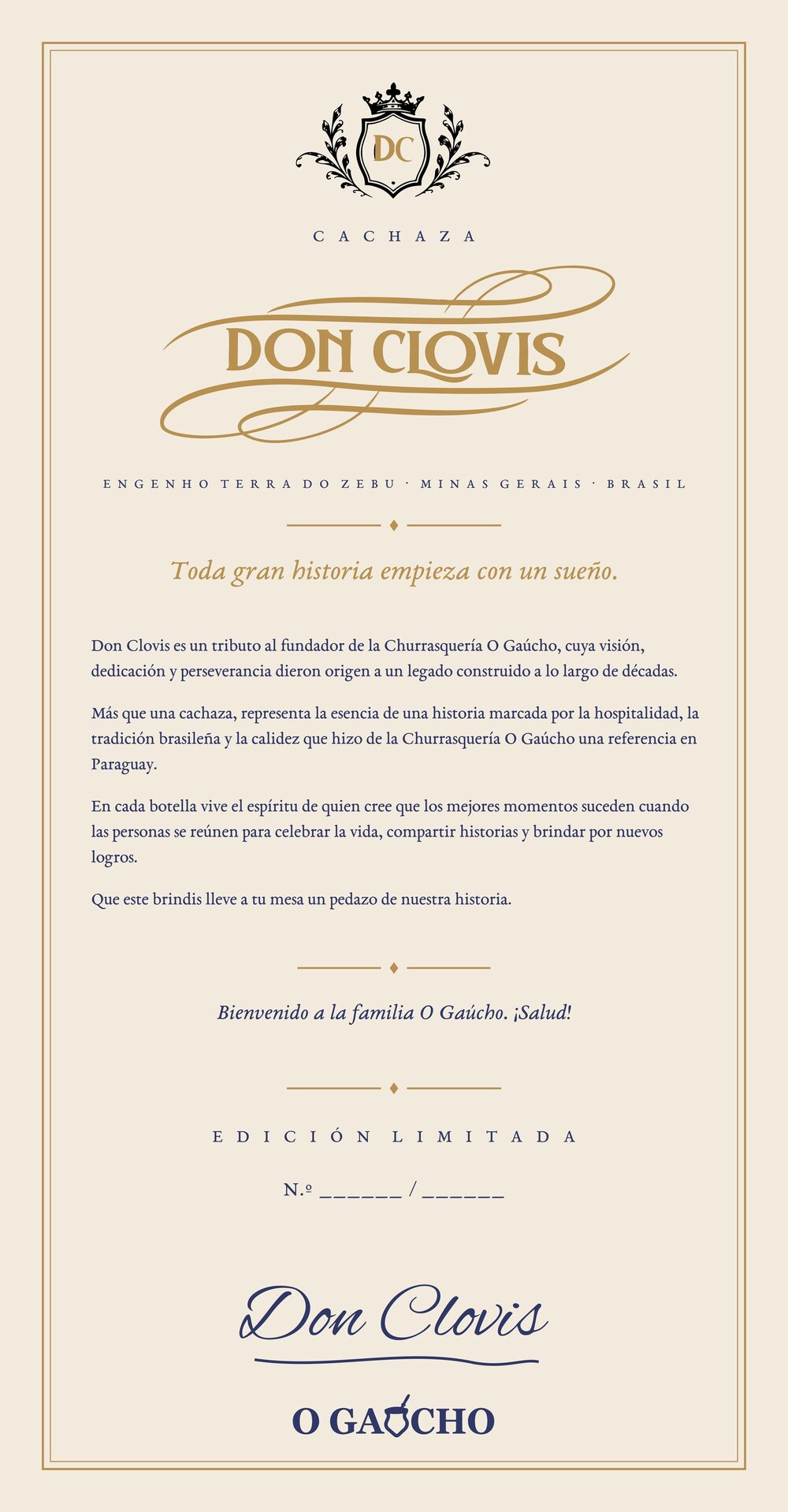 Arte de la tarjeta certificado numerada y firmada